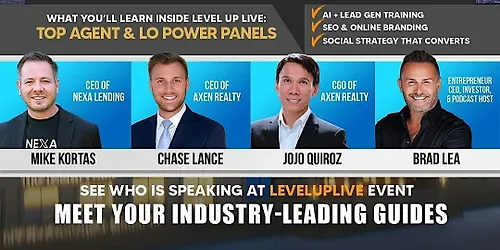 Level Up Live Las Vegas Real Estate Networking & Growth Event