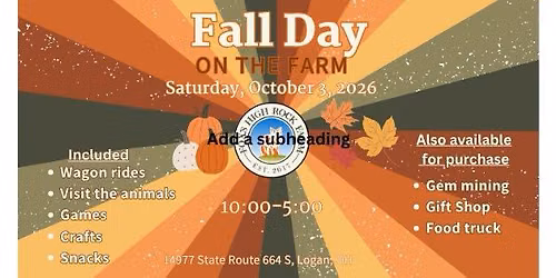 Fall Day on the Farm