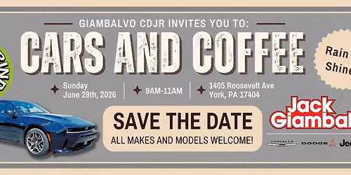 Join Giambalvo CDJR for Cars and Coffee!