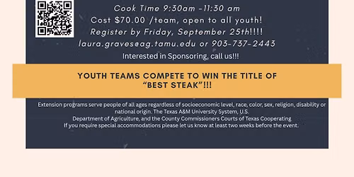 Youth Steak Cook-off