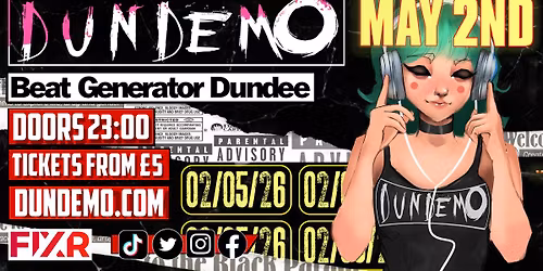 DUNDEMO (Scotland's Biggest Emo Pop Punk Night)