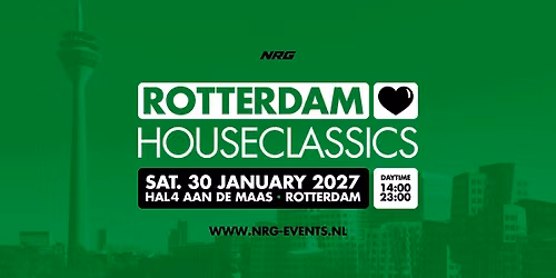 Rotterdam loves Houseclassics [zaterdag 30 januari 2027] 14:00 - 23:00