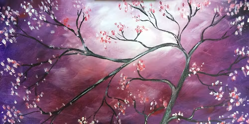 Brushes & Brews: Cherry Blossom Sky
