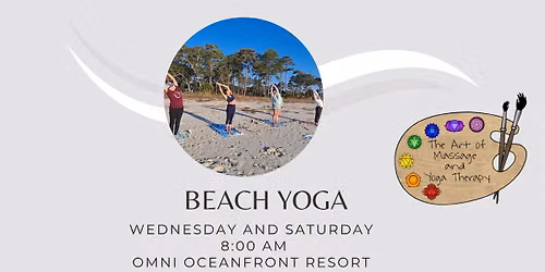 Beach Yoga at the Omni Oceanfront Resort