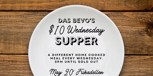 $10 Wednesday Supper: Frikadellen