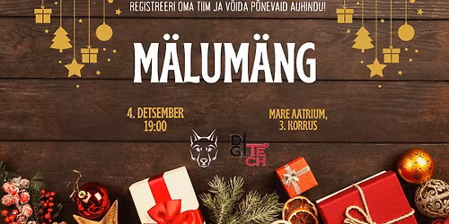 TL\u00dc M\u00c4LUM\u00c4NGUTURNIIR \/ TL\u00dc QUIZ TOURNAMENT