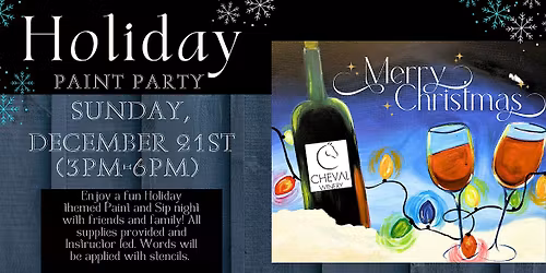 Jingle Juice - Holiday Paint and Sip Night