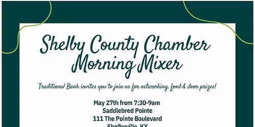 Morning Mixer with Traditional Bank