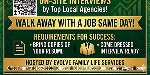 Evolve Family Life Services Job Fair