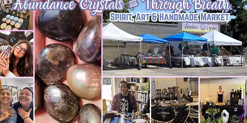 Abundance Crystals and Through Breath Yoga Art and Spirit Fair\ud83d\udc95\ud83c\udf1e