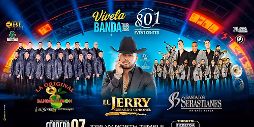 V\u00edvela Banda tour 2026 - 801 Event Center 