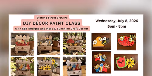 DIY Decor Paint Class at Sterling Street Brewery