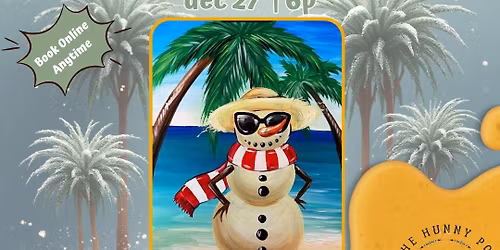CLASS | Floridian Snowman Canvas Painting