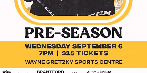 Kitchener Rangers at Brantford Bulldogs at TD Civic Centre