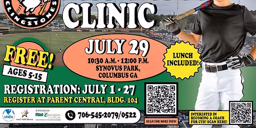 Clingstones Youth Baseball Cinic