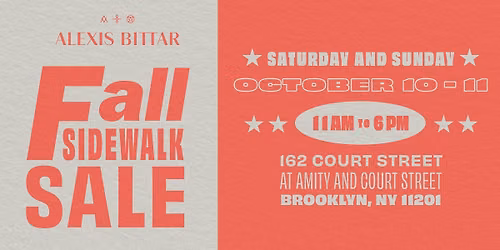 Alexis Bittar Sidewalk Sample Sale
