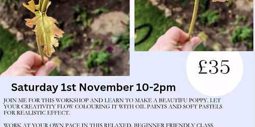 Cold Porcelain Poppy Workshop