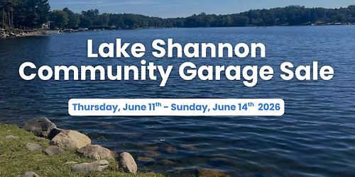 Lake Shannon Community 2026 Garage Sale