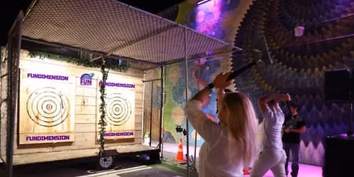 FunDimension\u2019s Axe Throwing arena!