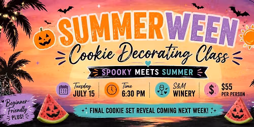 \ud83c\udf83\u2600\ufe0f SUMMERWEEN COOKIE DECORATING CLASS \u2600\ufe0f\ud83c\udf83