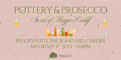 Pottery and Prosecco for Maggie's Cardiff