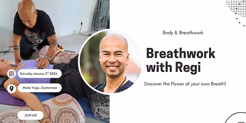 Breathwork with Regi, workshop at Mahe Yoga Zoetermeer