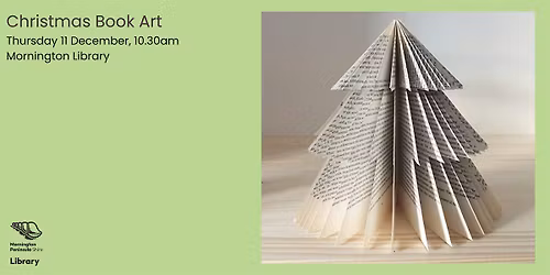 Christmas Book Art - Mornington Library