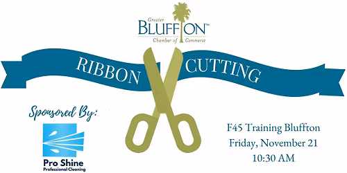  Grand Opening Ribbon Cutting Celebration for F45 Training Bluffton
