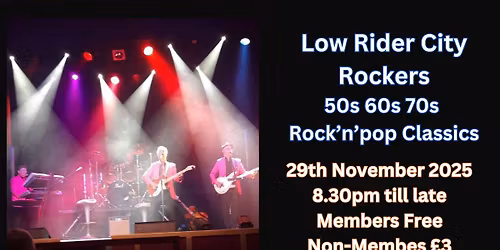 Low Rider City Rockers - 50s, 60s, 70s, Rock 'n' roll