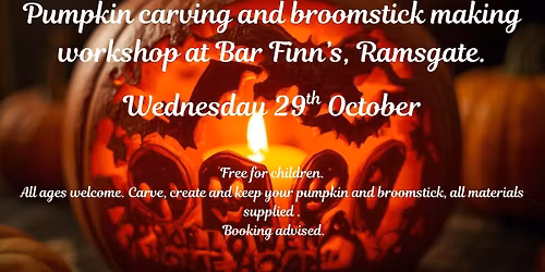 Pumpkin carving and broomstick making workshop 