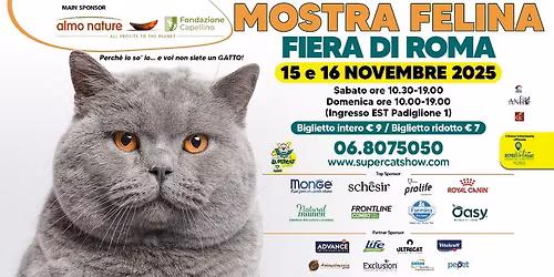 MOSTRA FELINA - SUPERCAT SHOW ROMA 2025