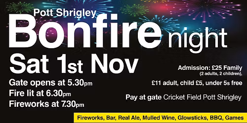Pott Shrigley Bonfire Night