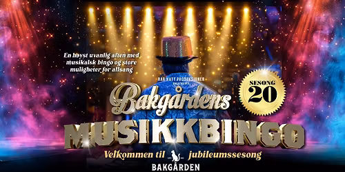 MUSIKKBINGO 13. MAI -Bakg\u00e5rden Bar