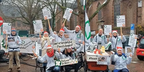 Kerstactie voor diervriendelijke feestdagen 