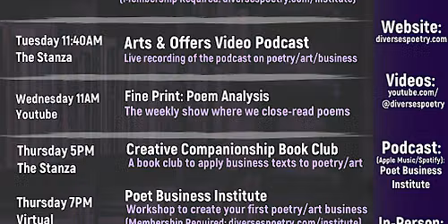 Poetry & Writing Events In Columbus This Week