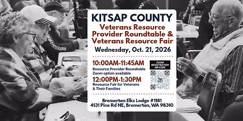 Kitsap County Veterans Resource Provider Roundtable & Veterans Resource Fair