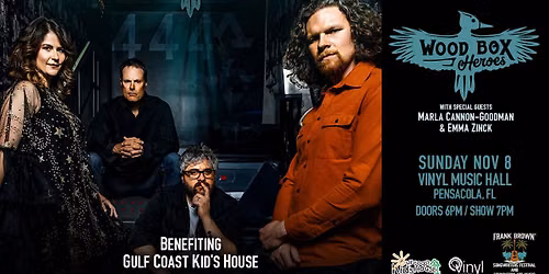 Wood Box Heroes w\/ special guests Marla Cannon-Goodman & Emma Zinck at Vinyl Music Hall