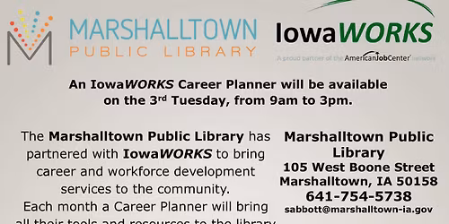 IowaWORKS at the Marshalltown Public Library