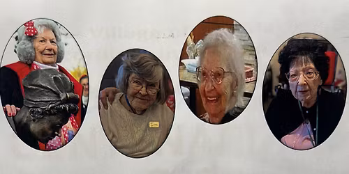 Rosie the Riveter and Centenarian party.