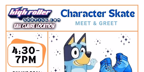 Character Roller Skating Party, Meet & Greet