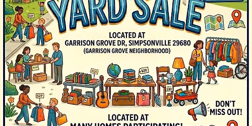 Garrison Grove Spring Yard Sale