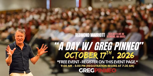 "A Day with Greg" - Fall 2026