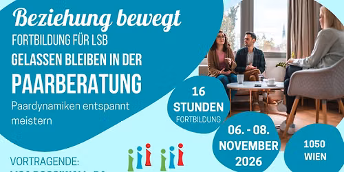 LSB-Fortbildung: Gelassen bleiben in der Paarberatung