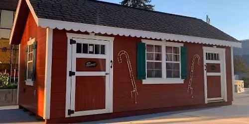 Santa's cottage hosted by Shearer's Foods