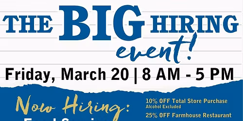 The BIG Hiring Event \ud83d\uddd3\ufe0f