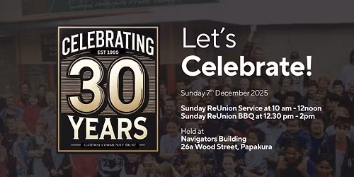 30th Year Celebration - Lets Celebrate!
