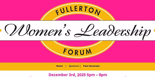 21th Annual Fullerton Women's Leadership Forum