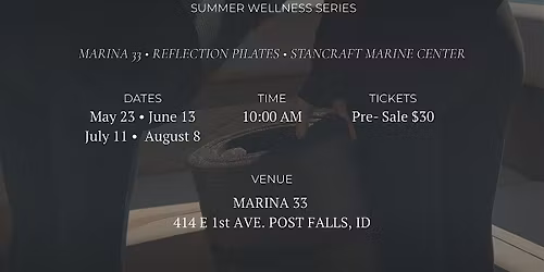 Pilates & Pontoons - Marina 33 Summer Wellness Series