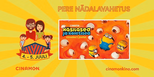 PERE N\u00c4DALAVAHETUS "K\u00e4silased ja koletised\u201c @CINAMON Kosmos