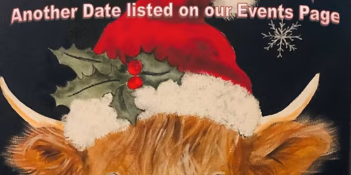 #2 Baby Highland Cow Christmas Acrylic Painting Class 